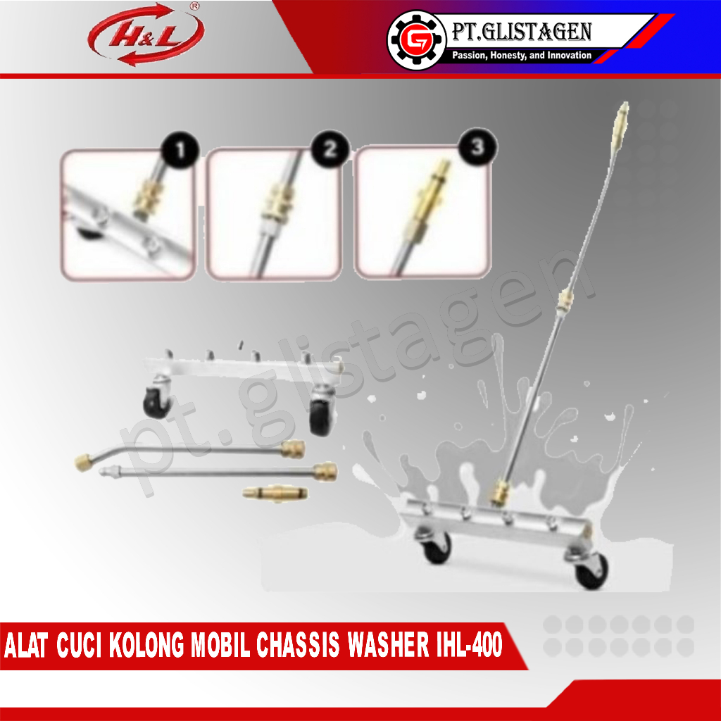 Car Chassis Cleaning Pressure Washer Nozzles Spray Kolong Mobil HL-400 Alat Cuci Kolong HL 400