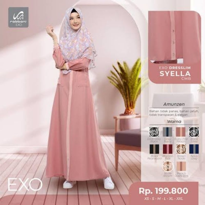 Gamis Rabbani Original EXO Dresslim Syella CMB