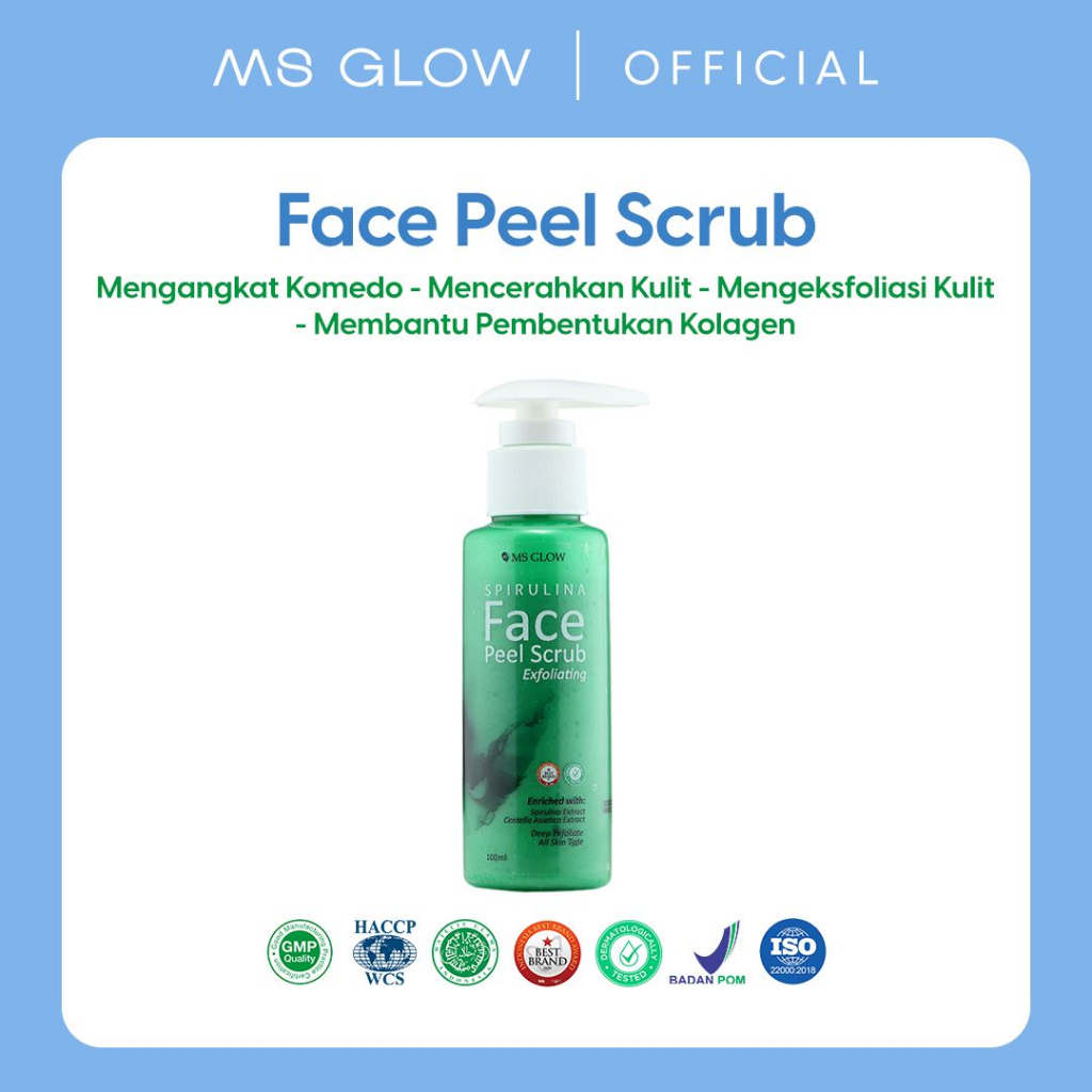 MS GLOW - FACE PEEL SCRUB - 100 GR