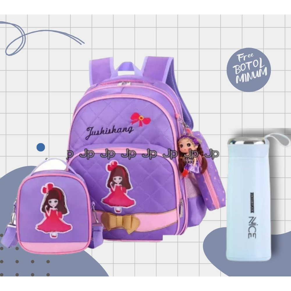 BDKR_TAS - (COD)Tas Ransel BIDADARI_Ratu/ Fashion Anak Sekolah 4 Warna Tas Anak sekolah SD Baby Bag Tas Ransel Anak Sekolah Karakter perempuan Tas Karakter Bidadari