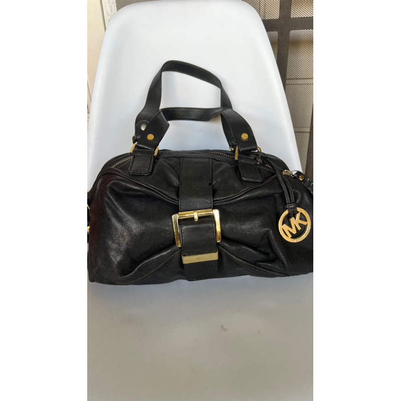 Tas MK Speedy Heidi Hitam Shoulder Bag Prilop / Tas Michae* Kor* Kulit Mengkilap Mantul