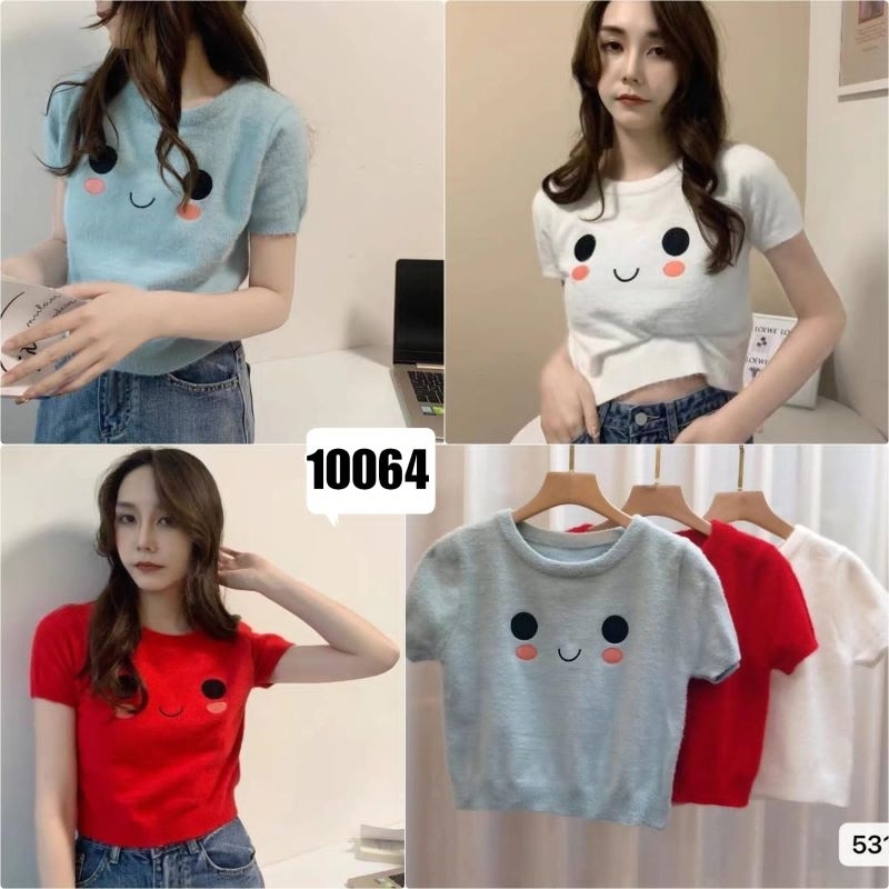 Baju Atasan Import Rajut Bulu Lembut