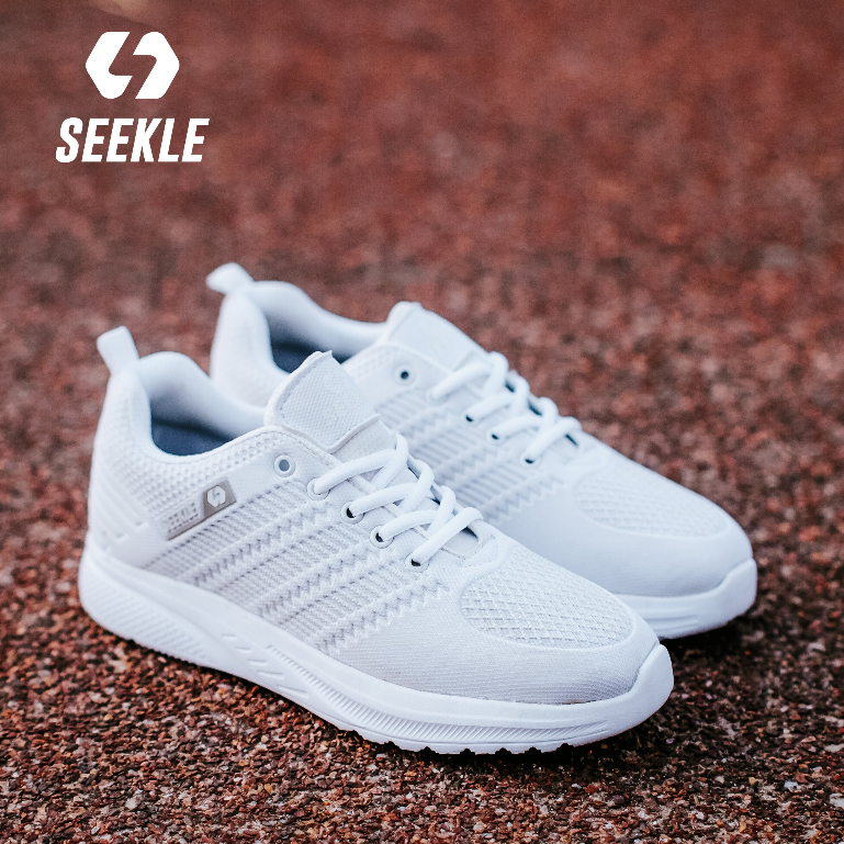 Sepatu sneakers putih polos pria wanita SEEKLE - sepatu olahraga - sepatu sneakers kasual