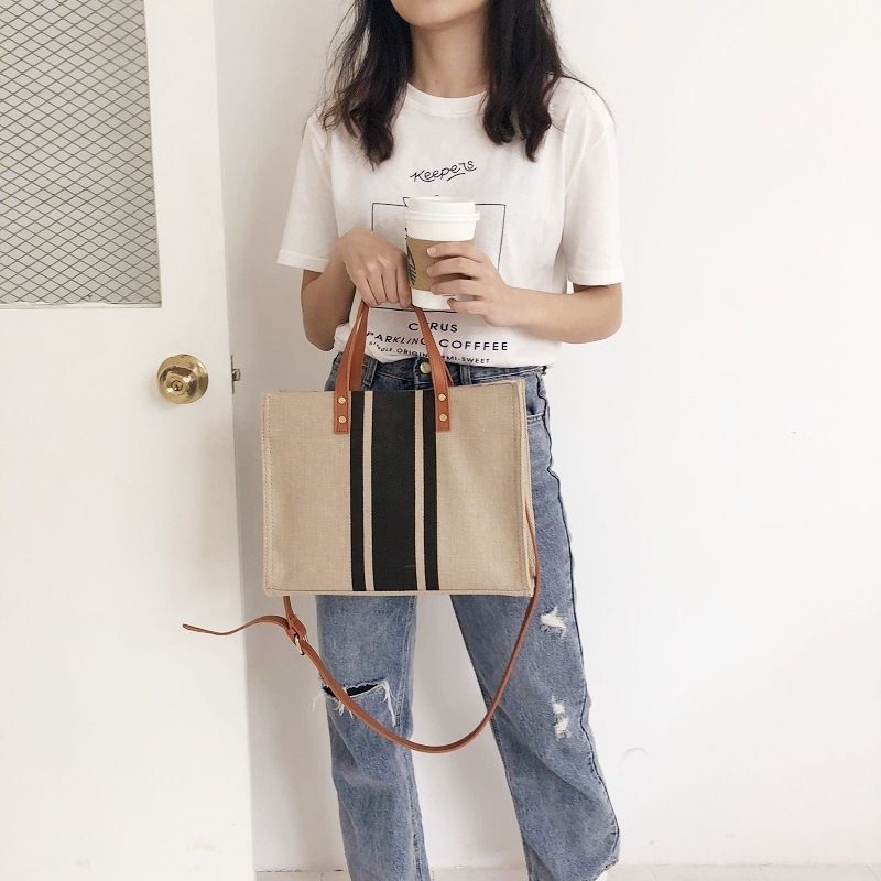 LuNa - Korean Bag Tas Kerja Briefcase / Tas Kanvas Korea