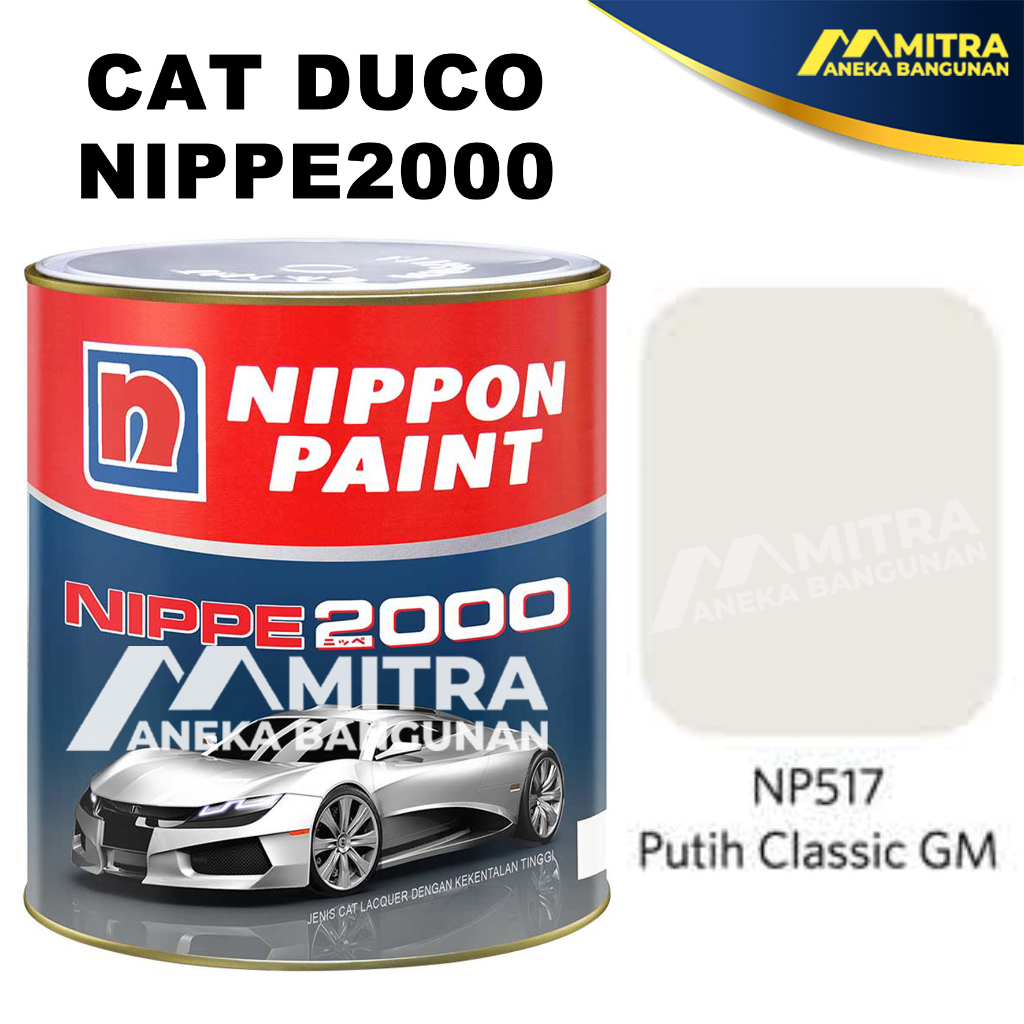 Promo Cat Duco Nippe 2000 1 Liter Np517 Putih Classic / Cat Mobil Cat Kayu Cat Besi Nippon Paint /