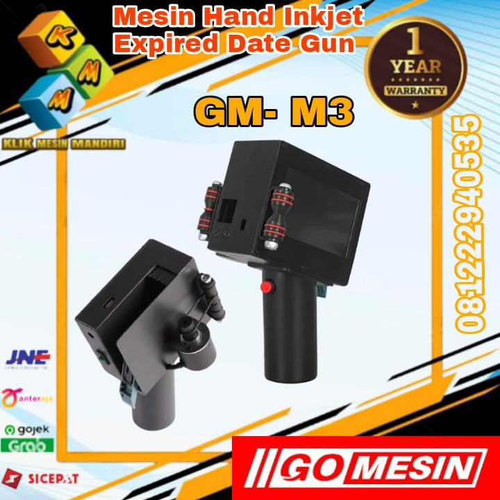 

Mesin Cetak Expired Date Gun Hand Inkjet Expired GM-M3 GOMESIN