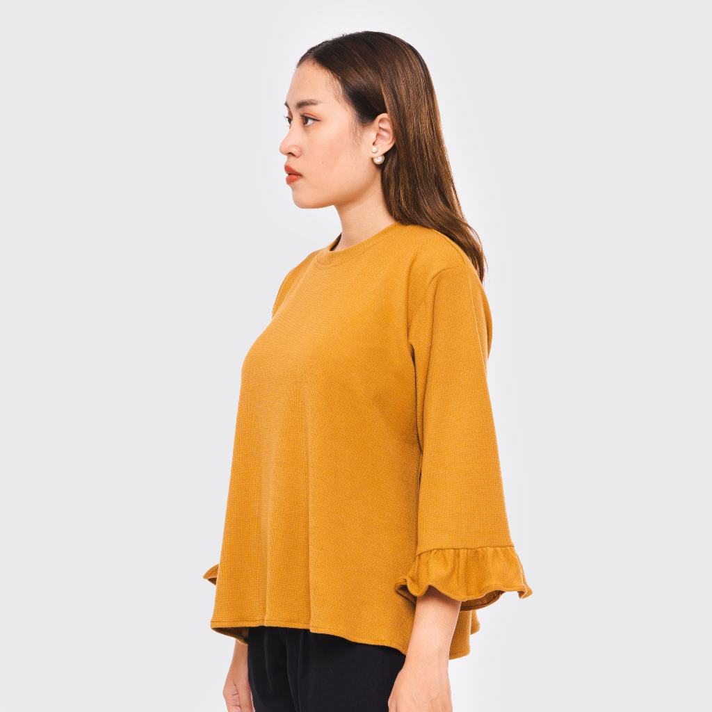 MALOVA - Serina Knit Blouse Lengan Panjang Atasan Rajut Wanita