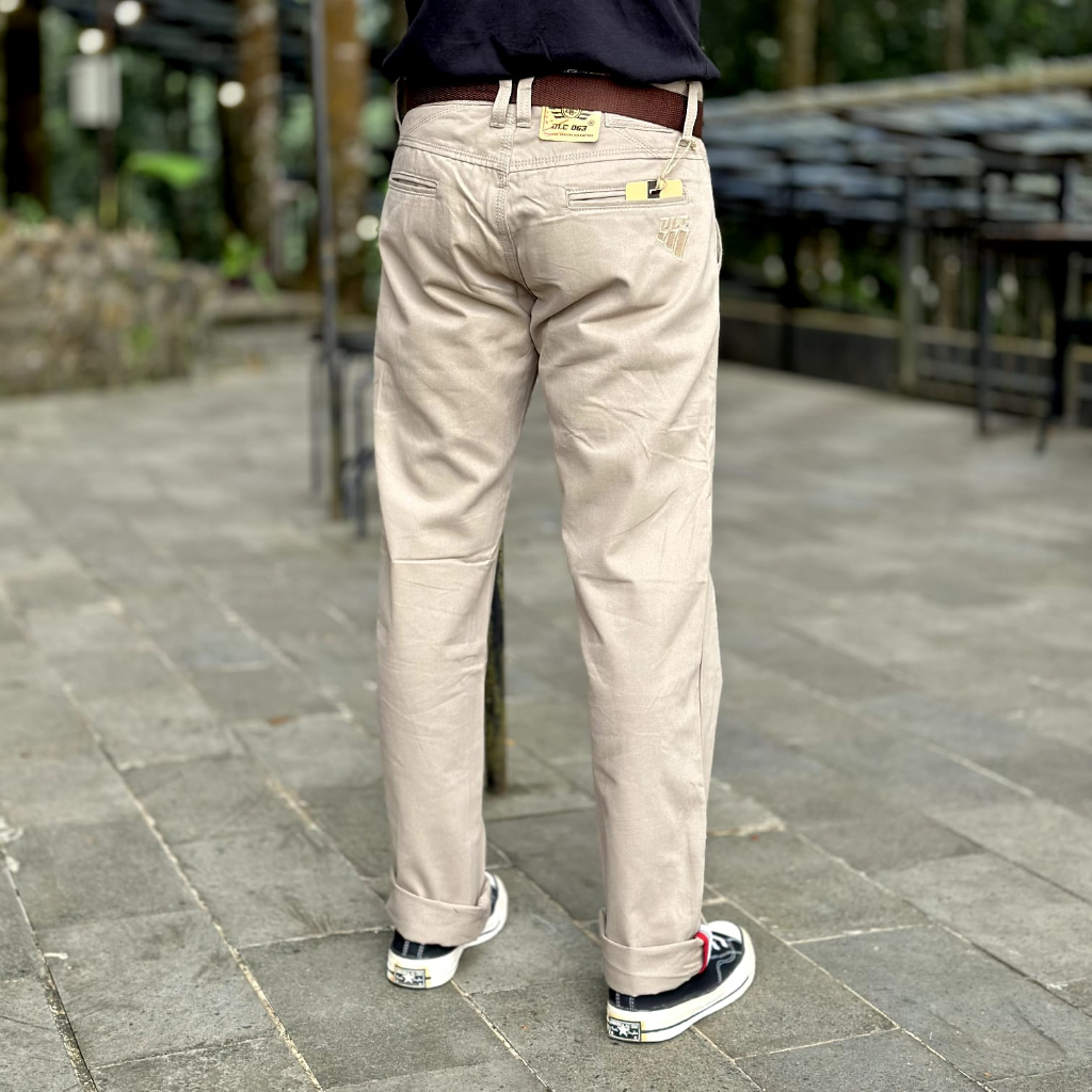 Celana Dlc063  Chinos Melar Street Kanvas Panjang Canvas Original Terbaru 2021 Cardinal Chino