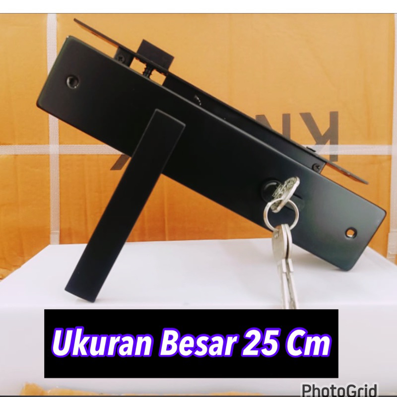 Harga Promo Kunci Pintu Besar Hitam Black KUNCI PINTU BESAR 25 CM BLACK HITAM pintu model pisah mura