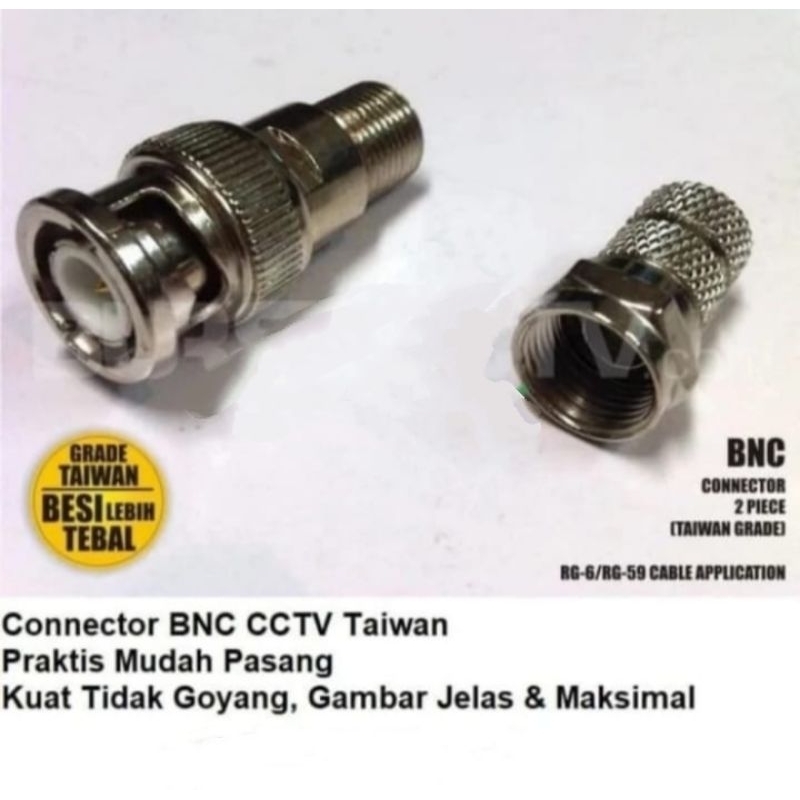 Connector CCTV RG6 RG 59 BNC Drat RCA Male Female