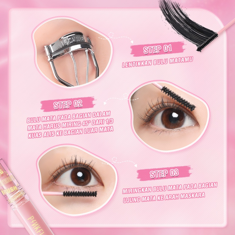 PINKFLASH OhMyWink Length Curled Maskara Ultrathin Fibre Waterproof Limitless Eyelash Skinny Mascara