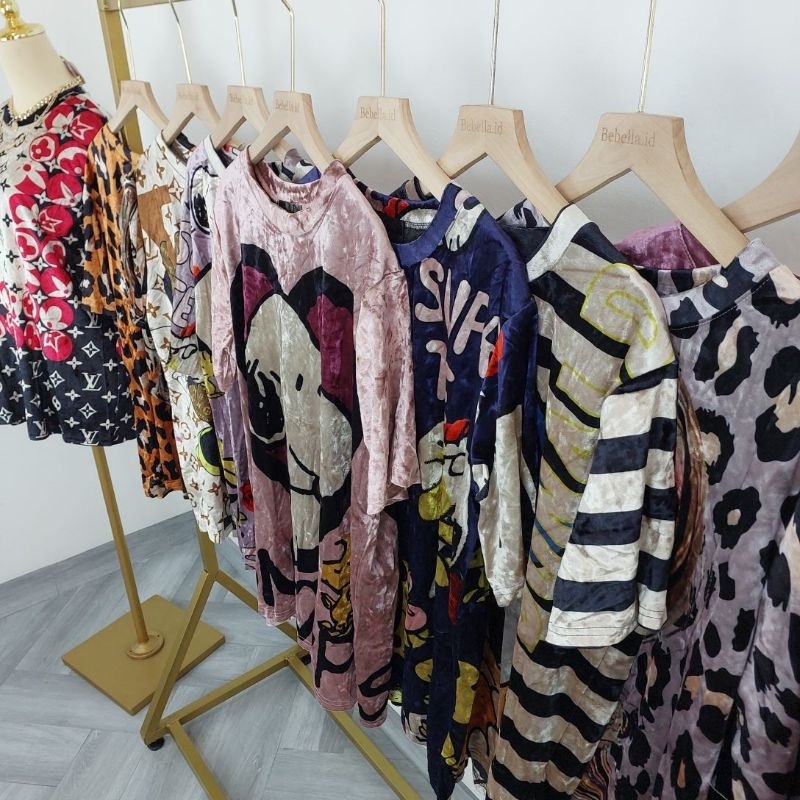 ATASAN VELVET OVERSIZED PREMIUM FASHION WANITA IMPORT BANGKOK