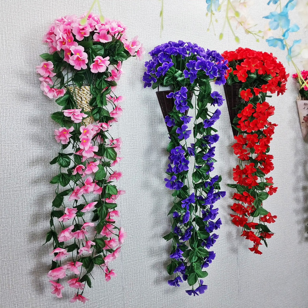 Bunga Rambat Plastik Tanaman Hias Bunga Imitasi Juntai Gantung Ornamen Pajangan Dekorasi Rumah Artificial Flower Satu7an PBP94