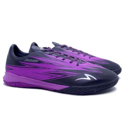 {MixaStore} Sepatu Futsal Specs Lightspeed 3 IN Meta Crush Pack - Jet Black/Purple - 46 Murah