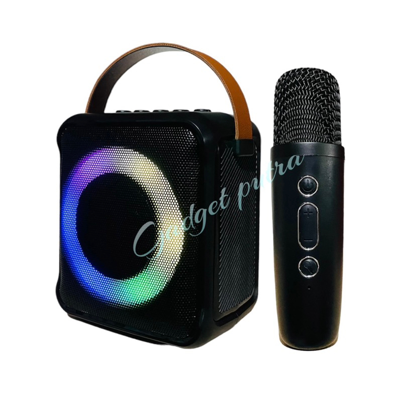 Mini Speaker Bluetooth Karaoke K-1 Set Microphone Portable Wireless Bluetooth Speaker Full Bass original suara jernih Dapat terhubung ke HP/TV