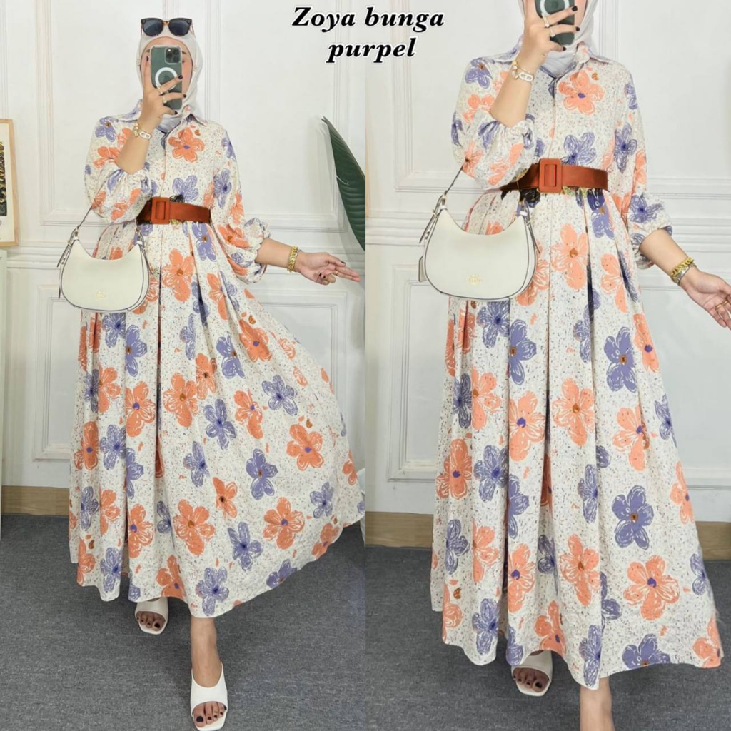 zoya bunga dress gamis premium