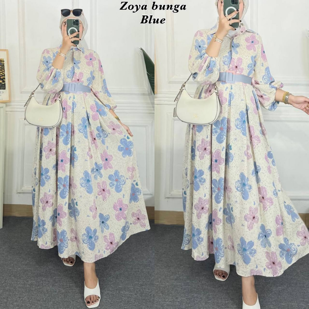 zoya bunga dress gamis premium