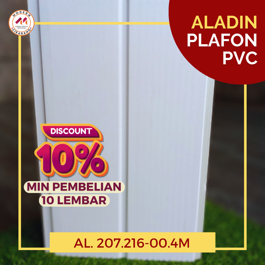 PLAFON PVC/ ALADIN PLAFON PVC LAMINATE/ PLAFON PVC MOTIF KAYU