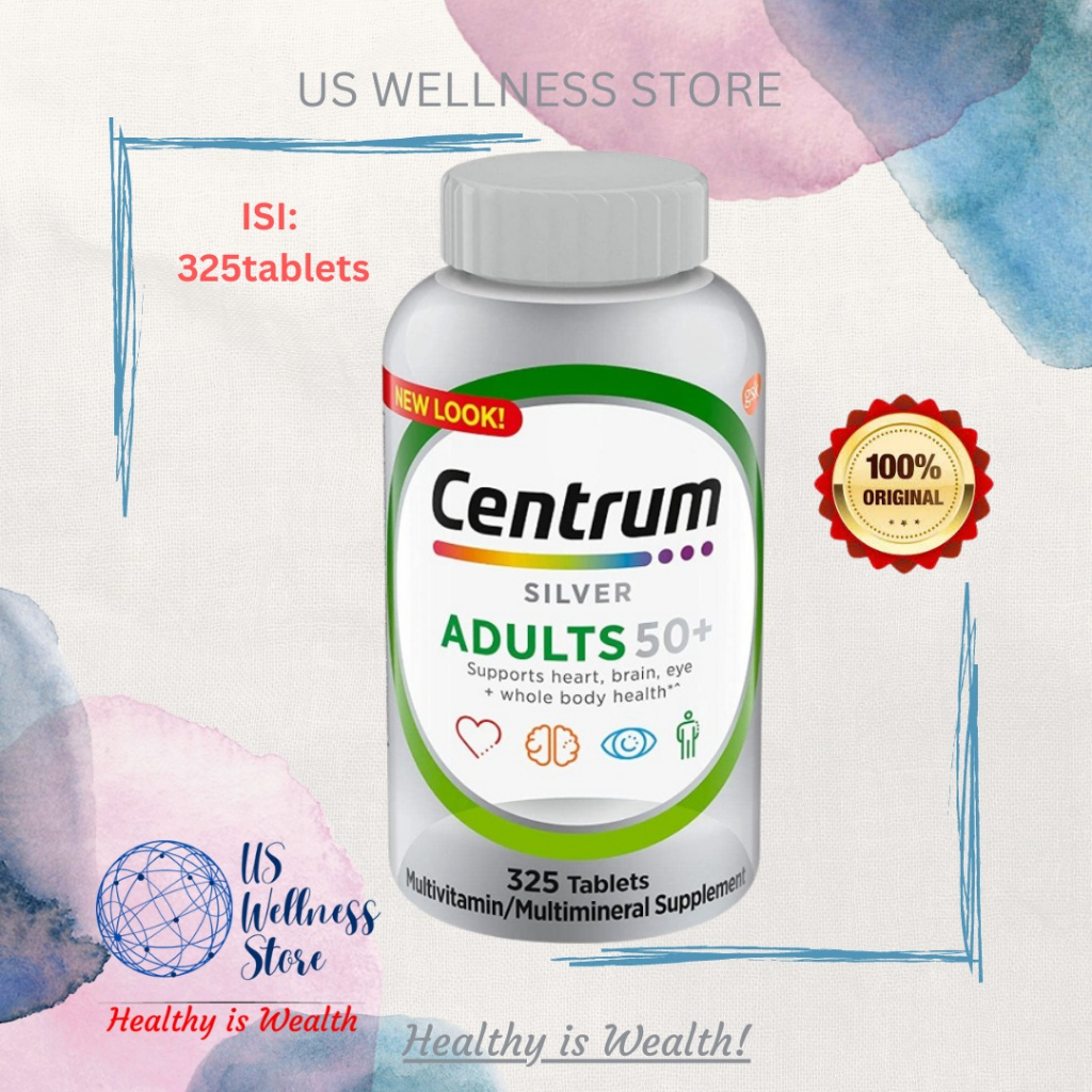 CENTRUM Silver Adults 50+ MULTIVITAMIN (325 Tablets)