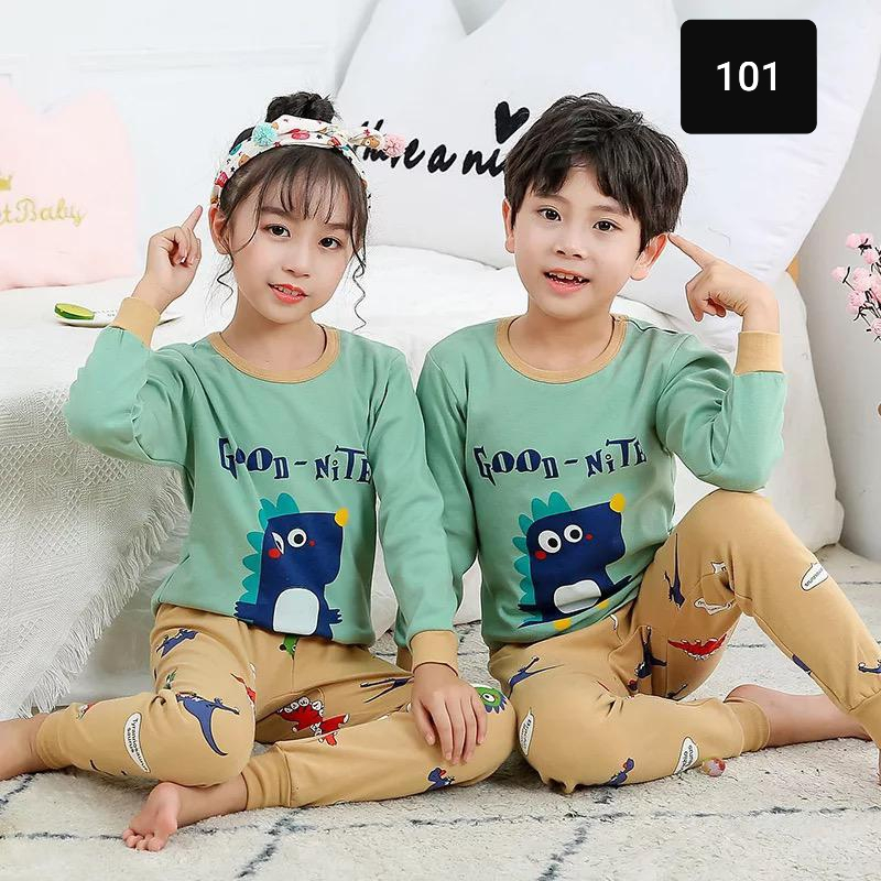 dealshop BAJU TIDUR ANAK LENGAN PANJANG UNTUK 1-10 TAHUN/STELAN ANAK LAKI LAKI/STELAN ANAK PEREMPUAN/STELAN ANAK/PIYAMA ANAK