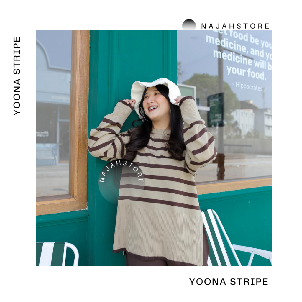 najahstore Yoona atasan rajut oversize