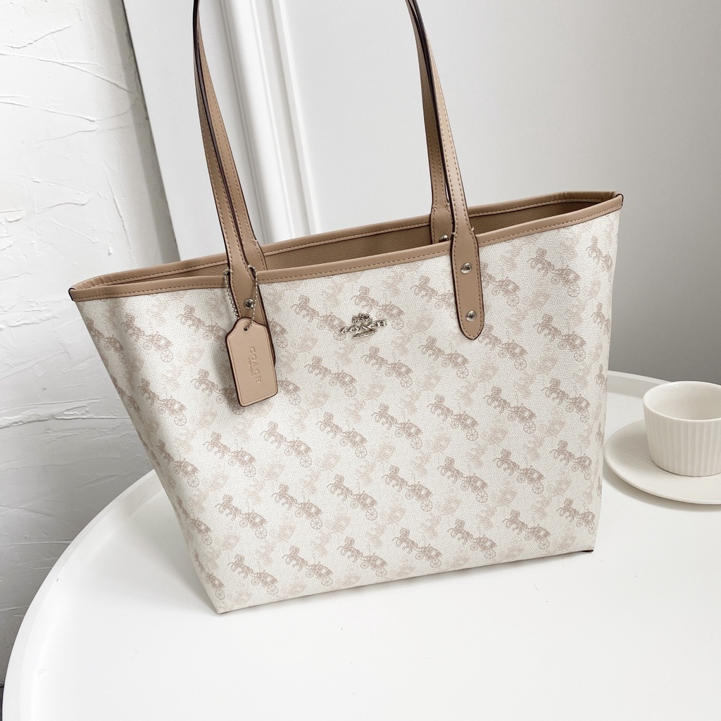 [Instant/Same Day] 91107 coach women handbag Shopping bag Tote bag  gwd