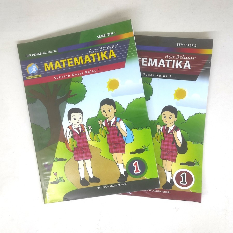 Buku Sekolah SD Penabur Kelas 1 - Matematika 1 set (School Book)