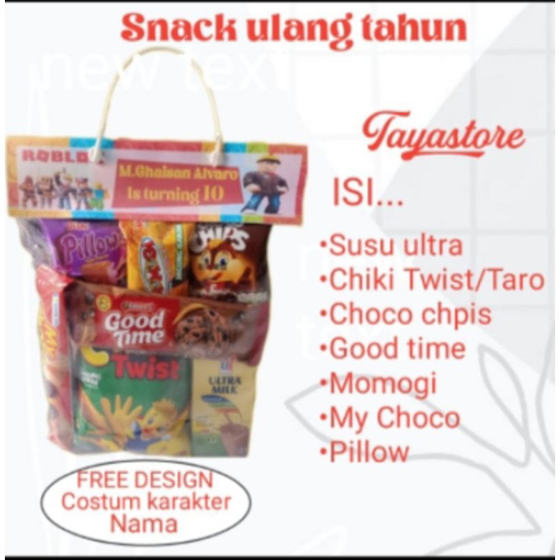 

Snack Ulang Tahun Free Label Costum