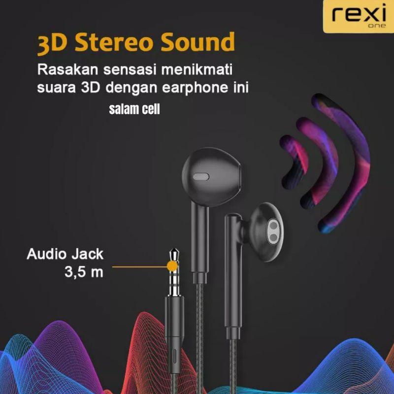 Headset REXI AS-03K Double Bass 3D Stereo Sound Original