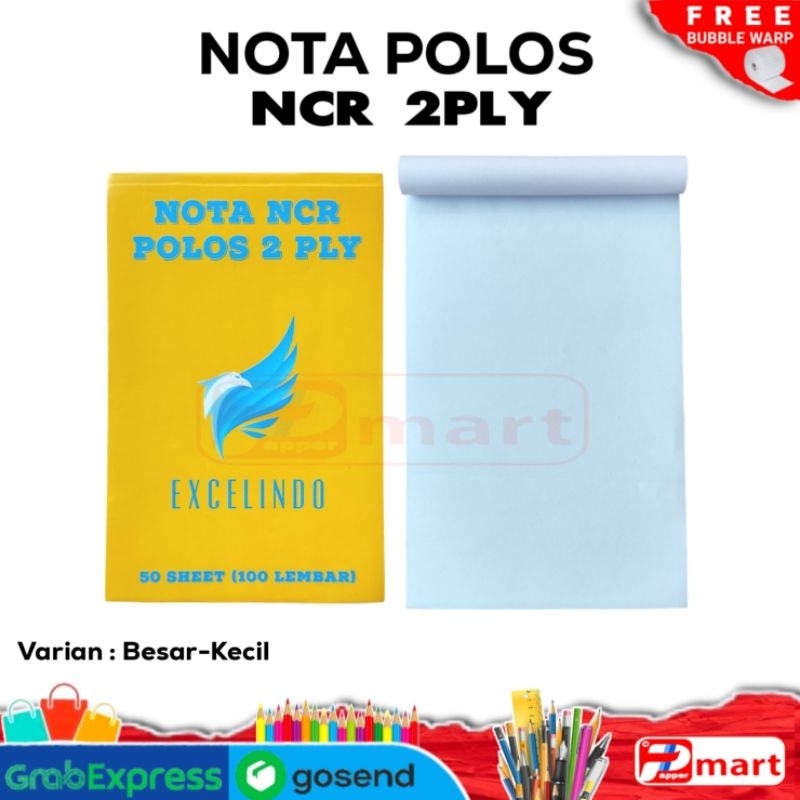 

Nota Polos Kosongan / Nota NCR Polos 2 PLY / Nota Memo 1 PCS / Nota Polos Rangkap 2