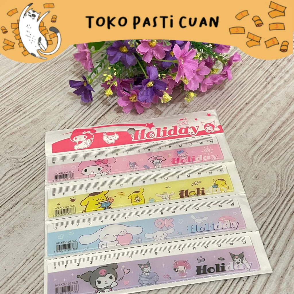 

PENGGARIS KATAKTER SANRIO 15 CM 4 VARIAN UNTUK KEPERLUAN SEKOLAH ATK FANCY IMUT LUCU MURAH COD