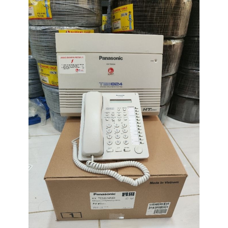 Pabx Panasonic KX-TES824 3 line 8 ext GARANSI 12 BULAN