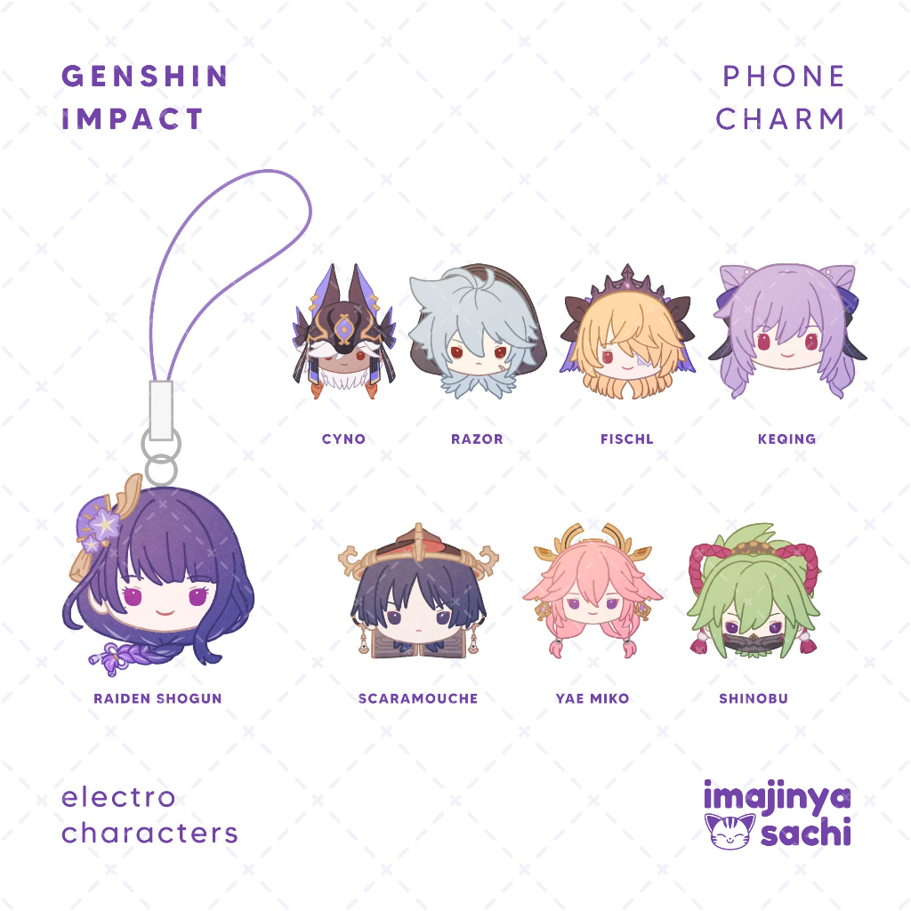 [ imajinyasachi ] Genshin Impact Phone Strap Charm