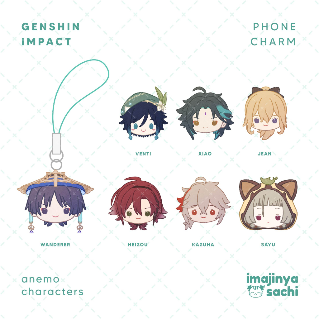 [ imajinyasachi ] Genshin Impact Phone Strap Charm