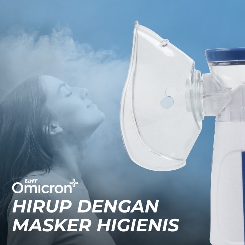 NEBULIZER MESH PORTABLE INHALER ALAT TERAPI PERNAPASAN UAP ASMA BRONKITIS NEBULISER MESH MINI BIRU