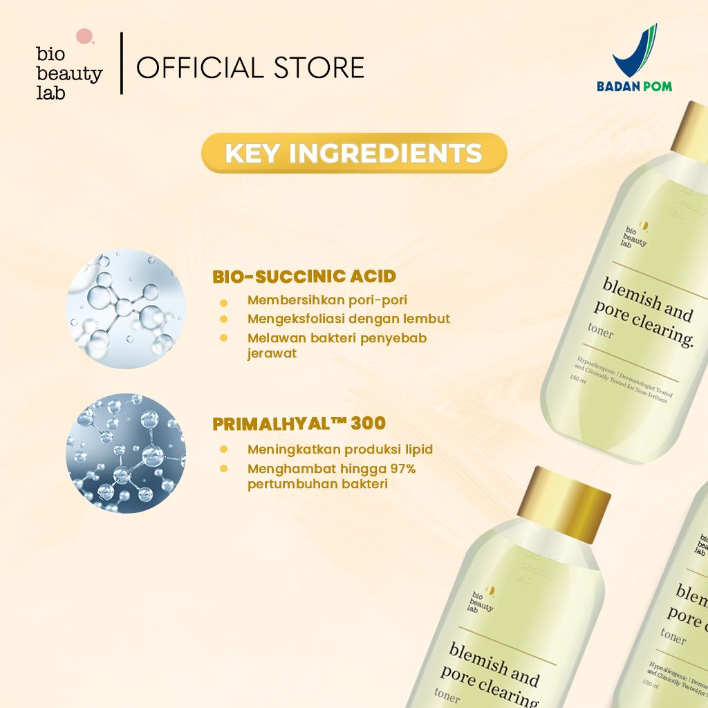 Bio Beauty Lab Blemish and Pore Clearing Toner Wajah Muka 150ml