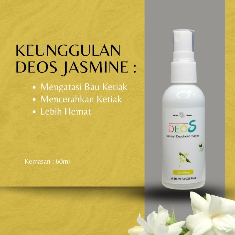 DEOS Deodorant Spray 100ml Deodorant Tawas Natural