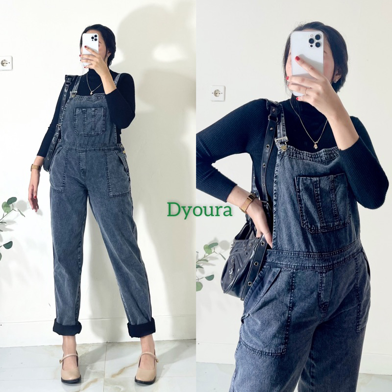 OVERALLS CEWEK KOREAN/ OVERALL TERBARU/ DYOURA OVERALL/ JUMPSUIT