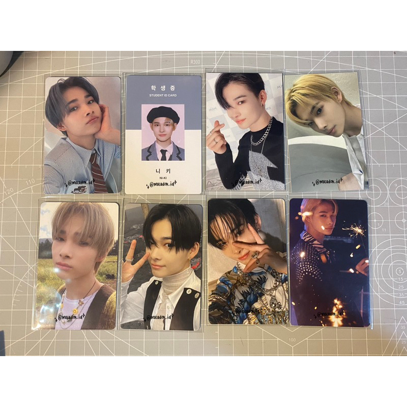 Ni-ki photocards soljack biru, senkou, kalung