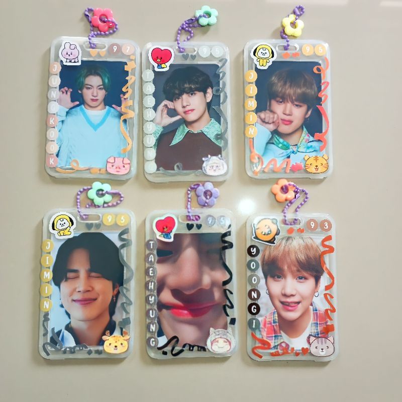 (Cahol) Photocard Holder Deco BTS TXT BLACK PINK ENHYPEN NCT DREAM