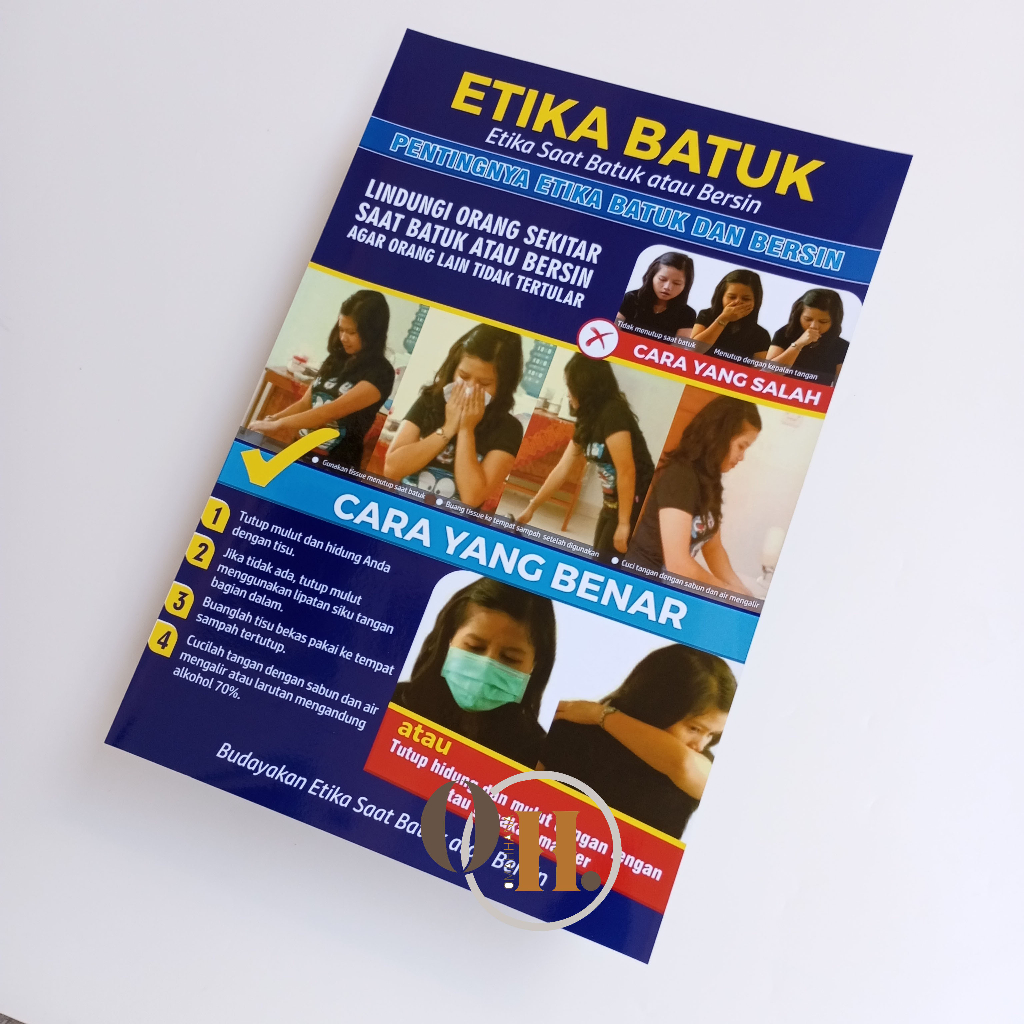 Poster Etika Batuk dan Bersin Yang Benar - Poster Kesehatan