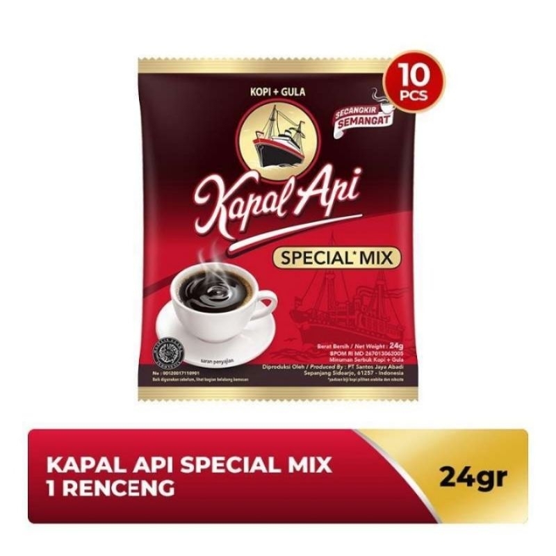 

kopi kapal api spesial mix 10 x 23 gr