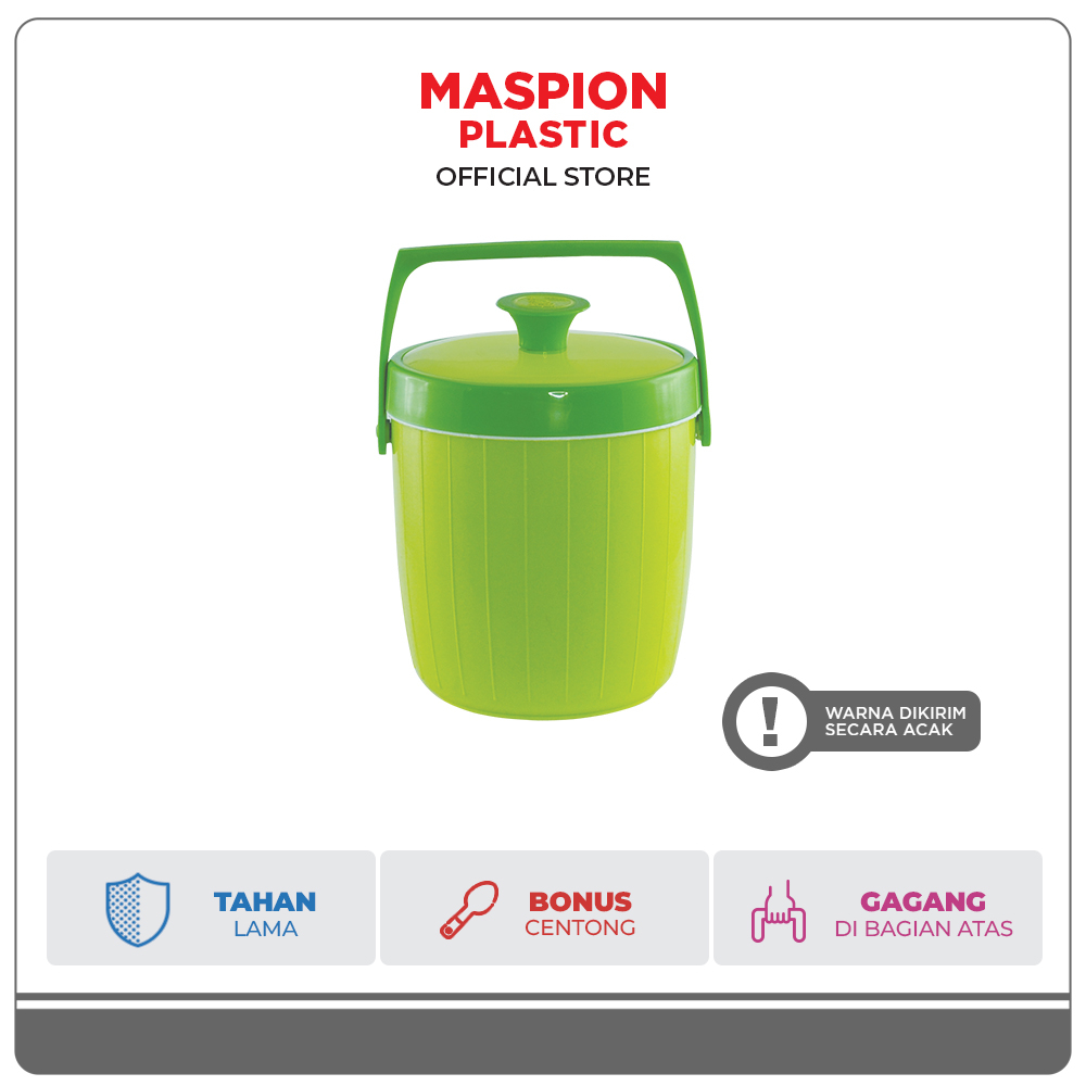 Maspion Termos Es dan Nasi Plastik Rice/Ice Bucket USA 26