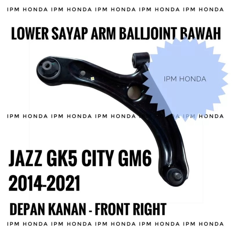 51350 / 51360 T5A Lower Arm Sayap Balljoint Bawah Depan Kanan / Kiri Honda Jazz RS GK5 City GM6 2014 2015 2016 2017 2018 2019 2020 2021