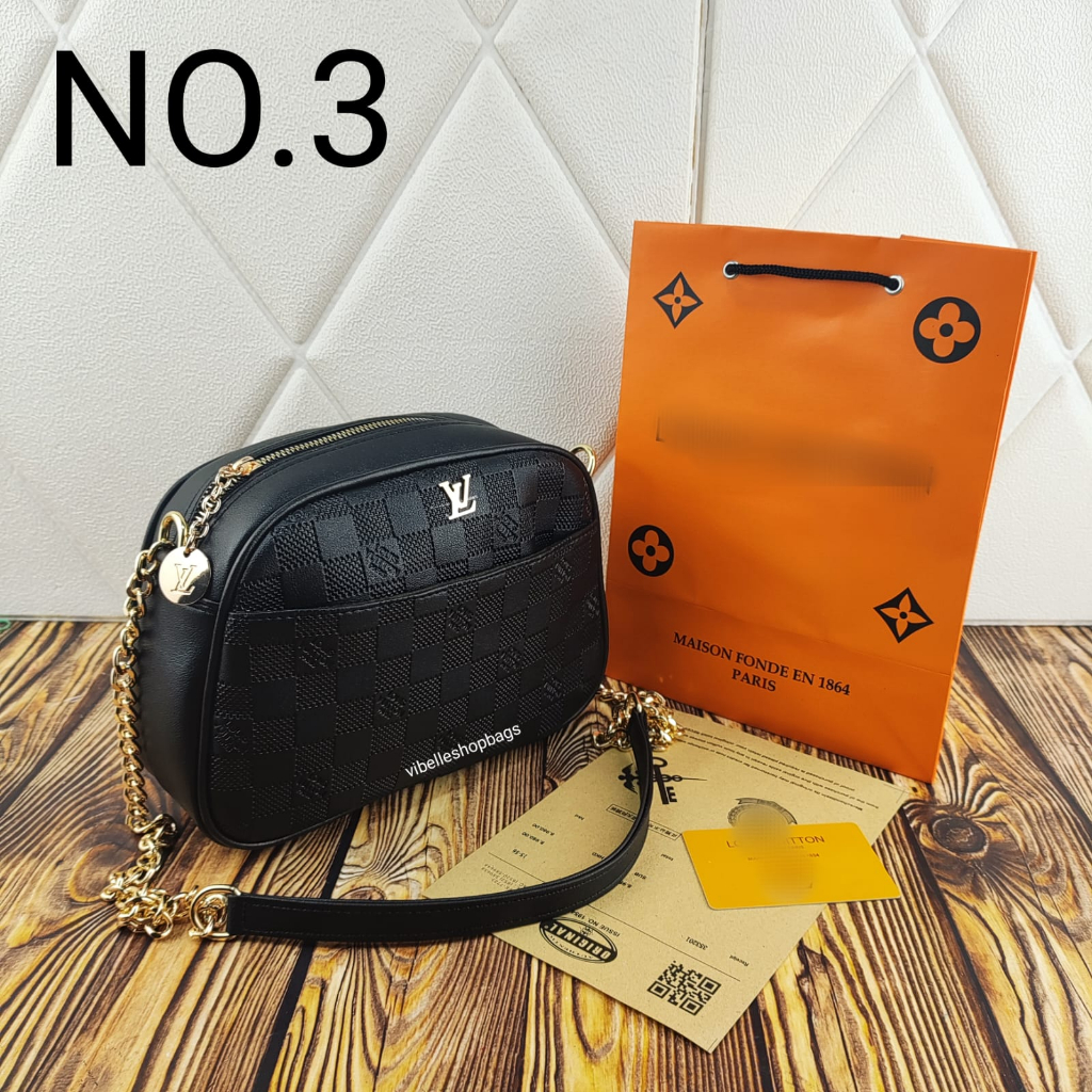 Tas Selempang Les Paris Lynella Crossbody - New Collection Tas Selempang Wanita - OTHELIA BAG - Tas Selempang Wanita MDB208 - Tas Selempang Wanita Fashion Sling Bag Chain Shoulder Bag - Tas Selempang Les Esprit Crossbody 0520