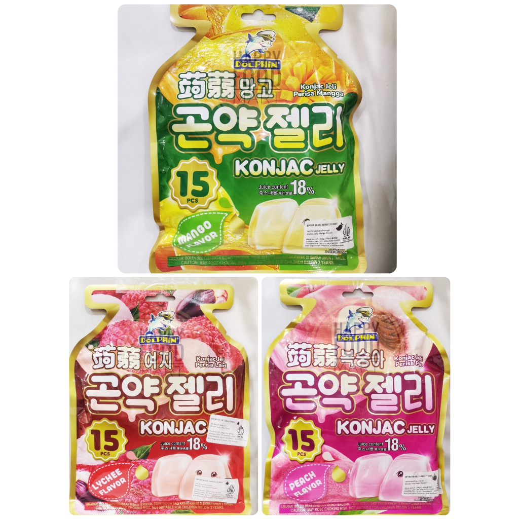 

[HALAL] CAPTAIN DOLPHIN KONJAC JELLY 300 GRAM/PERMEN JELI LUNAK VIRAL KOREA JEPANG/MANGO/PEACH/LYCHEE/GRAPE/MANGGA/ANGGUR