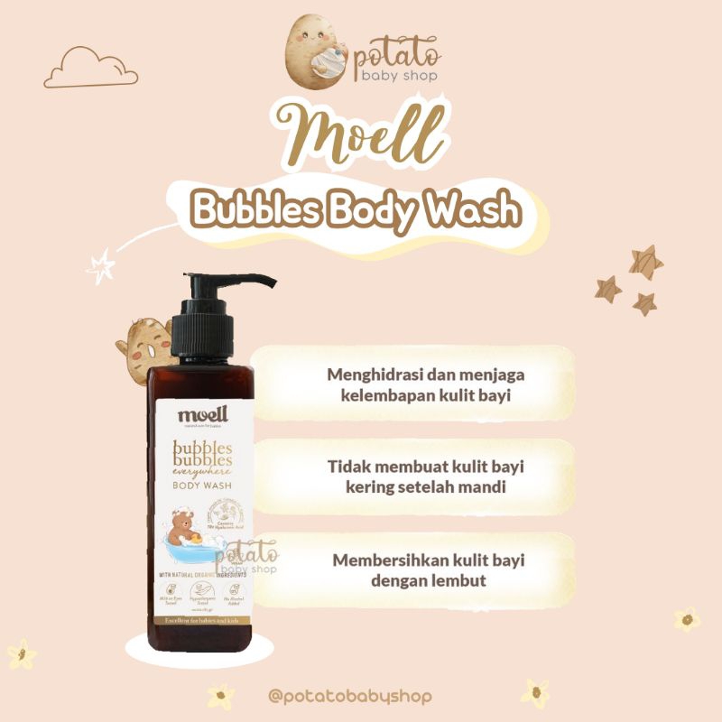 Moell Bubbles Bubbles Everywhere Body Wash - Sabun Mandi Bayi