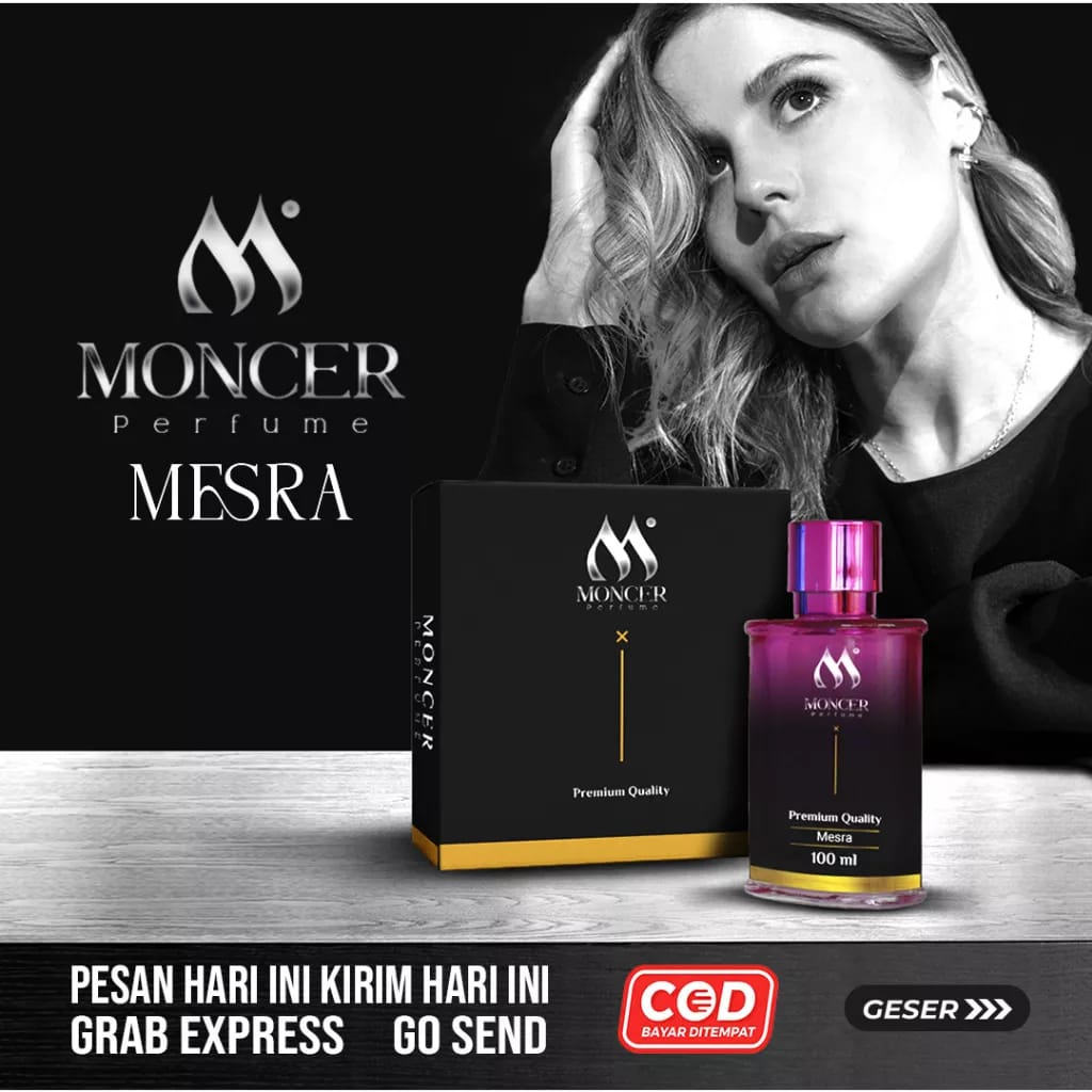 Parfum Moncer 100 ML Memiliki 4 Varian Memikat- Mendalam-Merindu-Mesra