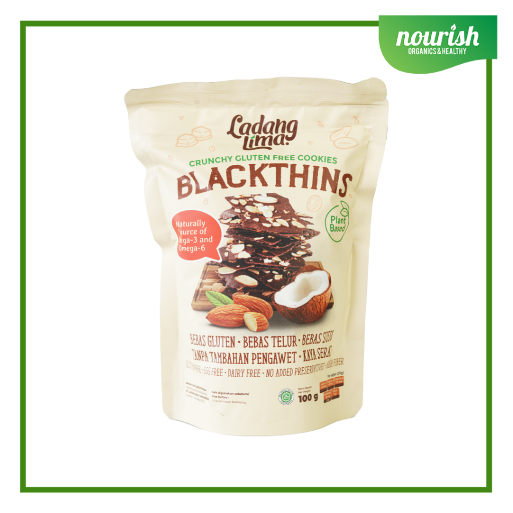 

Ladang Lima Blackthins Cookies 100gr Gluten Free