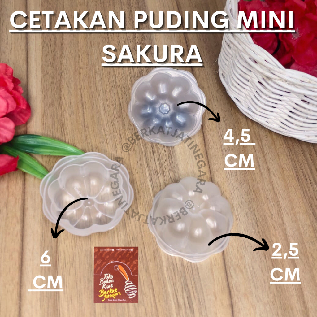 CETAKAN PUDING MINI TINGGI 2,5 CM / CETAKAN PUDDING ISI 12 PCS